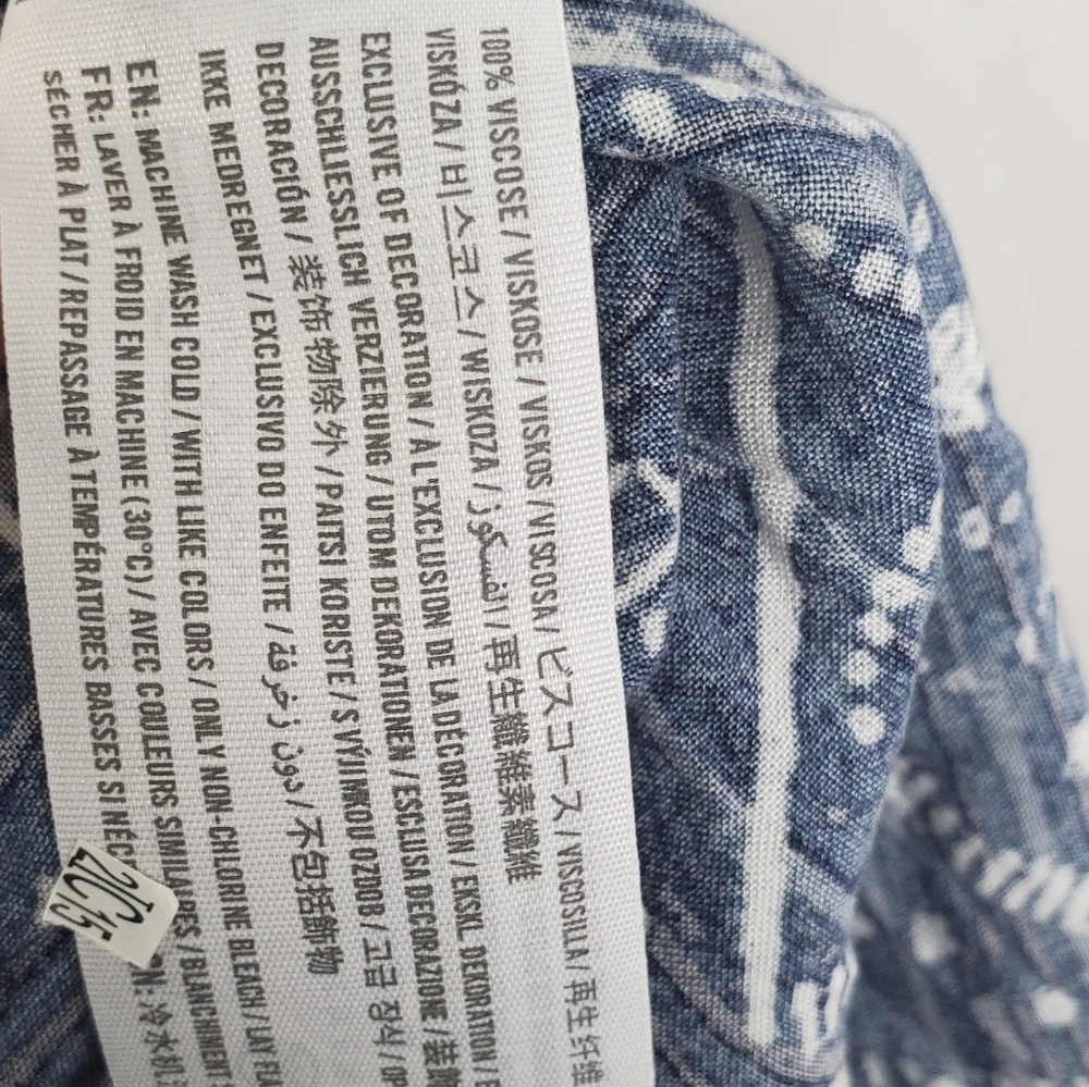Abercrombie & Fitch Blue Wrap Tie Front Shorts XS - Picture 4 of 4